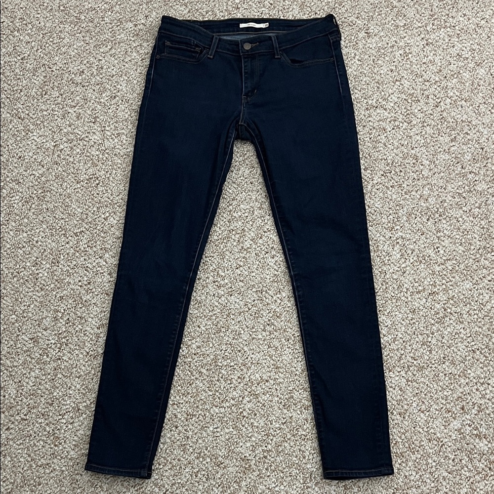 Levi's 711 Dark Wash Skinny Jeans - 29 x 32